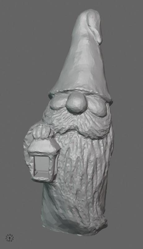 Gnome holding Lantern