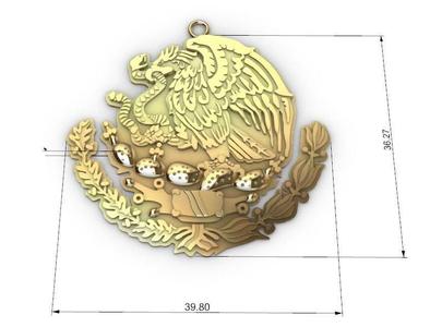 Mexican Shield Pendant (Mexican shield pendant)