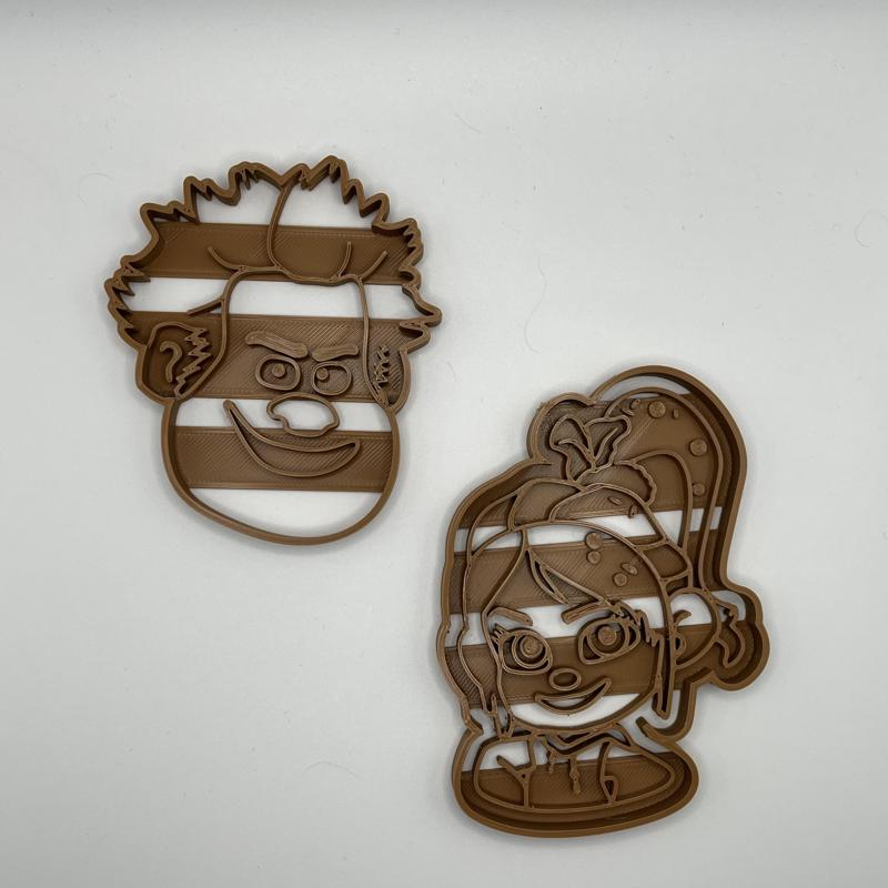 wreck it ralph and vanellope cookie cutters