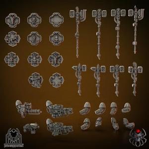 Weapon Set from Heavy Armor Flame Lizards Squad (Bits)