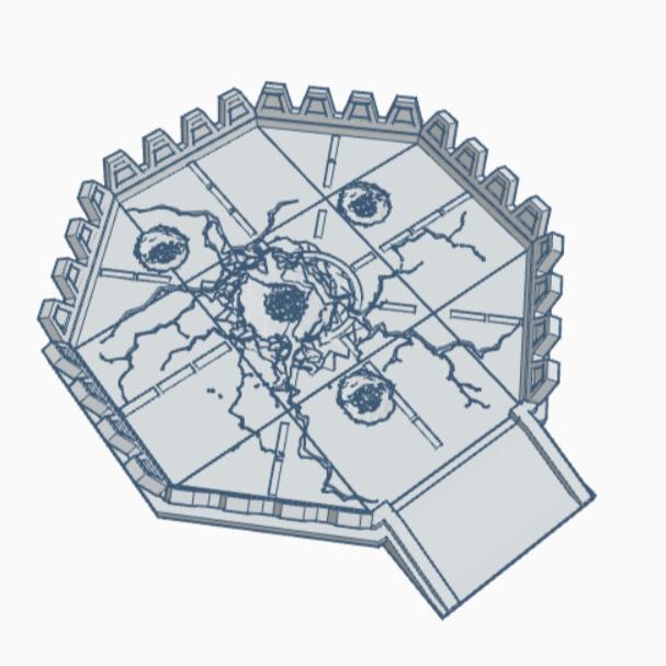 Ruined Military Landing Pad MilR010