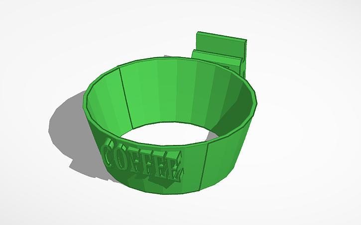 Coffee cup holder for an ender 3 pro beam