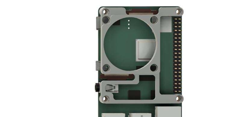 RasPi 4010 Cooling Fan mount - LDO Input shaper board compatible!