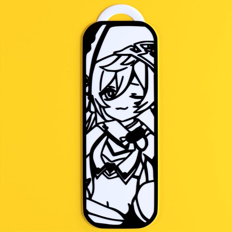 Yanfei Genshin Impact anime keychain