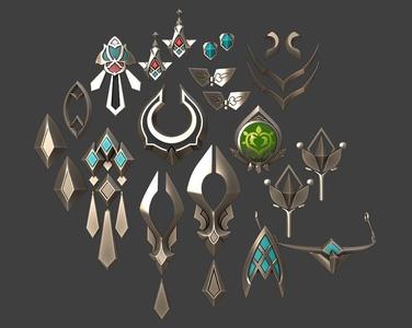 Kaveh Genshin impact prop cosplay set 3d model (stl file) for printing