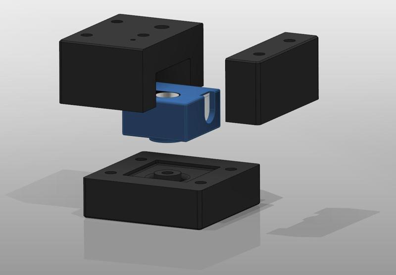 Mold for MicroSwiss MK8 HT Heaterblock Silicone Sock