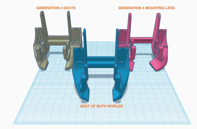 Gen 4 and 3 Dual 5015 Ducts Combined