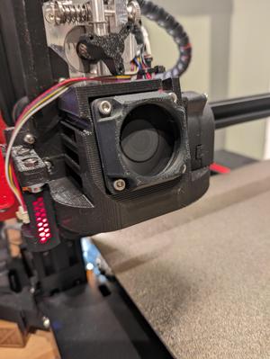 Flat  front MS Direct Drive CR10S Pro V2 Fan Shroud (Remix)
