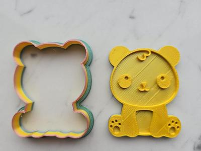 Panda Cookie Cutter Sand Play-doh Dough Fun