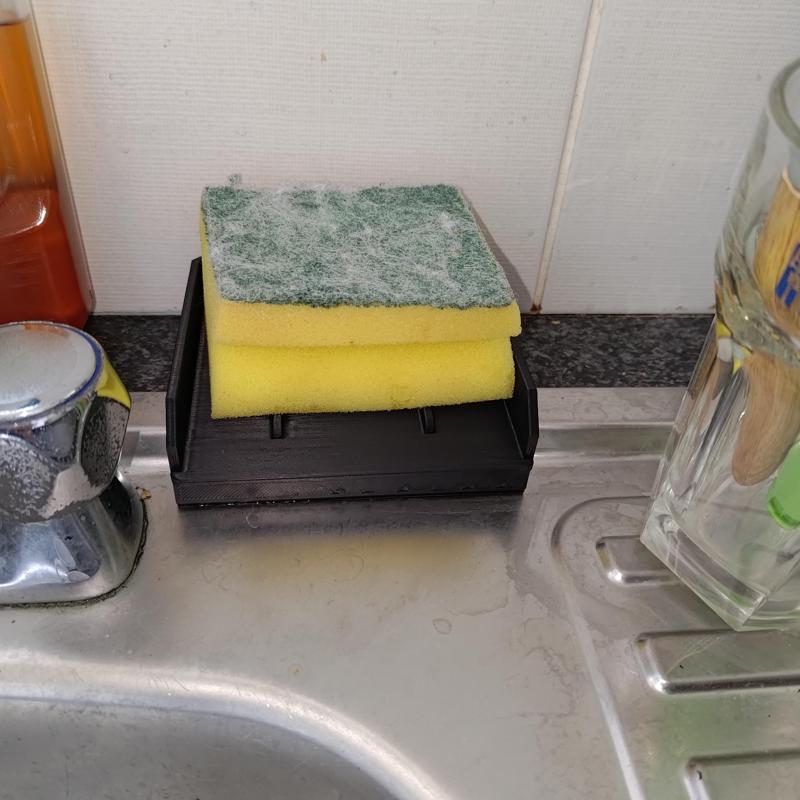 Sink sponge holder