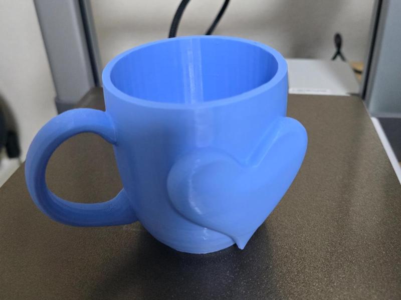 Valentine mug with heart
