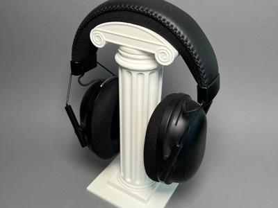 Greek Headset Stand (With Dimensions)