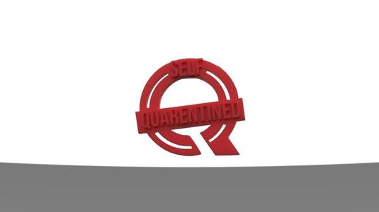 SELF QUARENTINED BADGE 