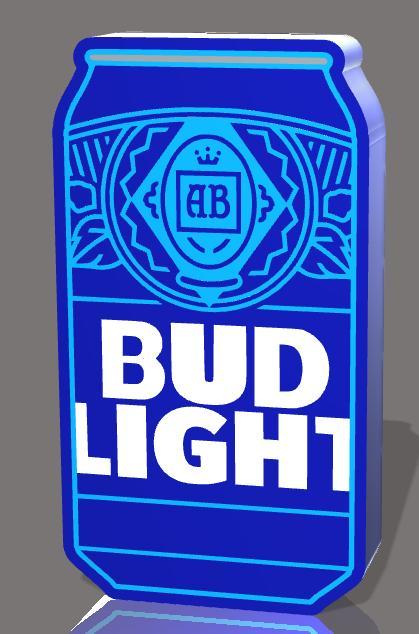 Bud Light Can Lightbox