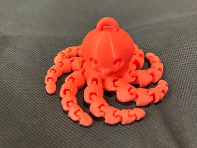 Mini Flexi octopus Keychain with small round nose