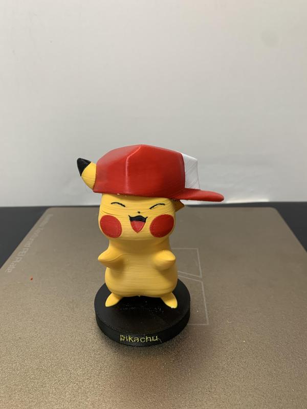 red cap Pikachu 3D modeling & printing(JME)