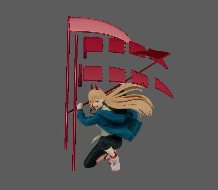 Power Scythe Weapon Chainsaw Man STL 3D Printable Design_ Tubless