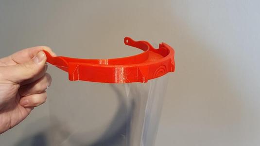 Faceshield with easy to mount cover