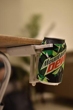 foldable can holder and headset