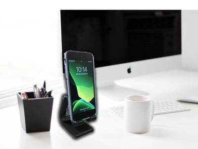 Phone Holder Stand vertical angle, airpod storage