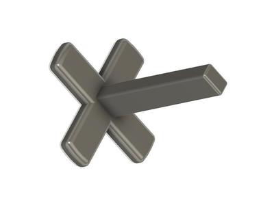 Clé 10x6 mm pour serrure de coffret Michaud S20 