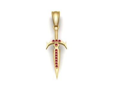 word shaped pendant
