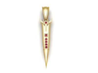 warrior jewelry design   3d printable model