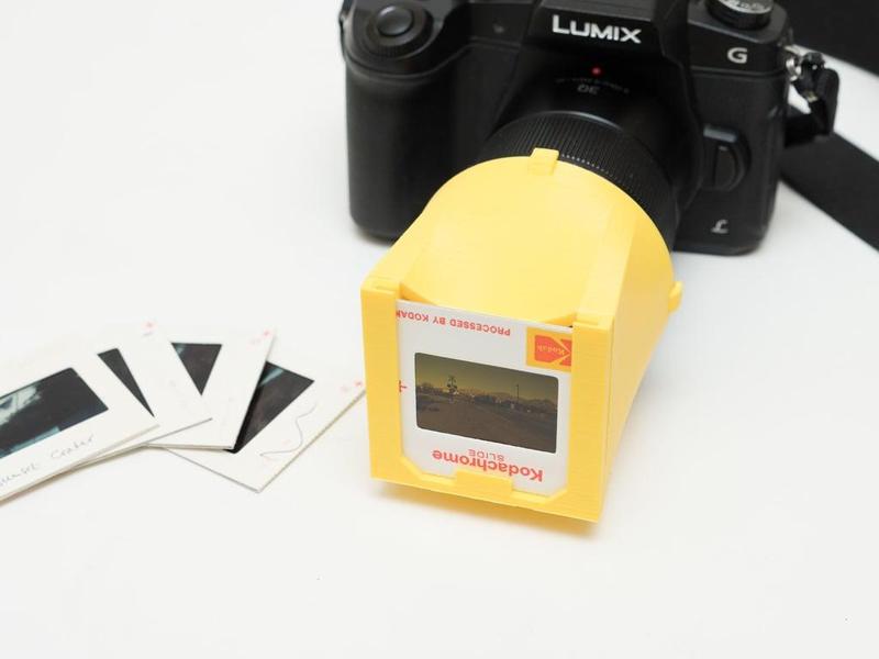 Slide and negative copier attachment