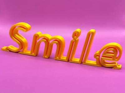 Smile – Printable Word Art Decor