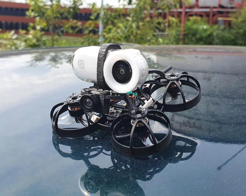 Gerris 65 Tiny Whoop for Insta360go and stripped GoPro