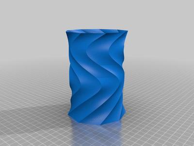 Twisted pen holder