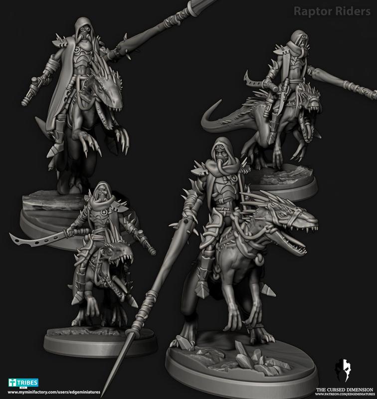 Desert Elves - Raptor Riders + Feral Raptors