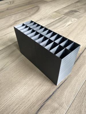 Knitting needle holder storage assortment box