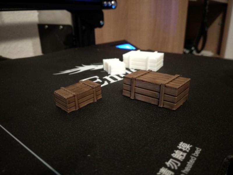 1/16 Scale wood box