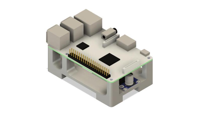 Bracket for Raspberry Pi 3 with LM2596 DC-DC step down converter module