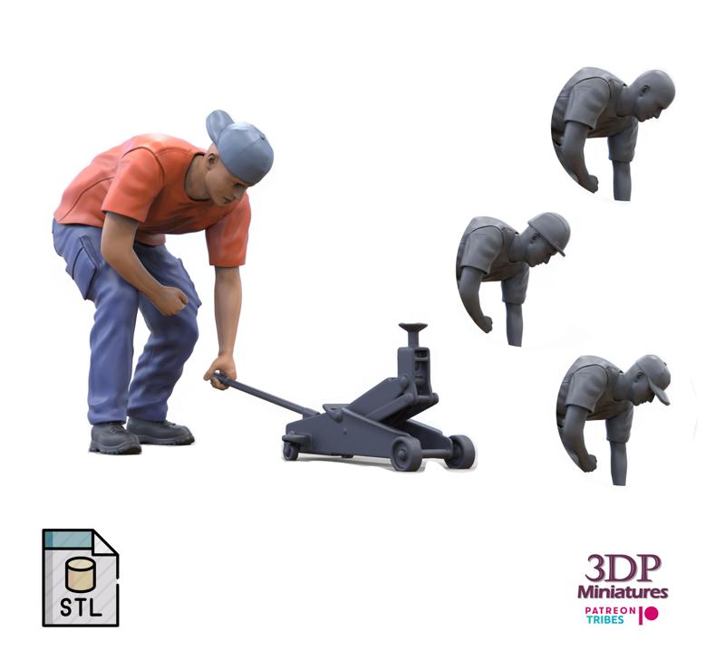 N11 Mechanic with Hydraulic car jack