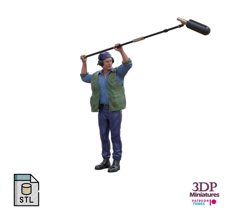 N3 Reporter or Sound Boom Operator 3D print model
