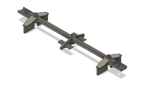 Train Miniatures HO scale 2 bay hopper chassis and hopper doors
