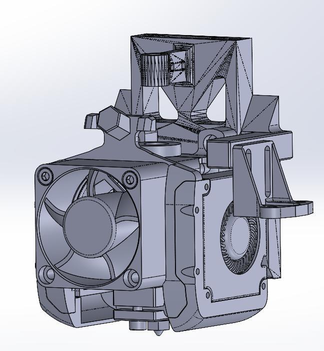 BLTouch Mount Hypercube Evolution Rs Voron E3D