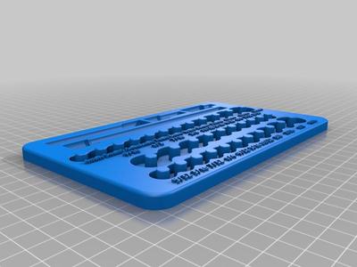 1/4" Socket Tray with Extensions 