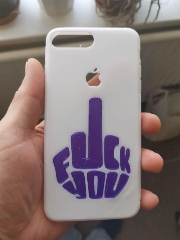 F***U IPhone 7 plus case