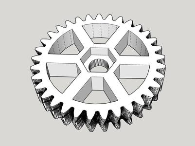 Spoked Pitan gear