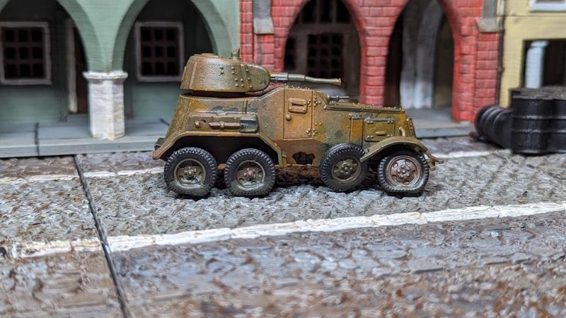 Destroyed Armored car BA-10 (USSR, WW2)