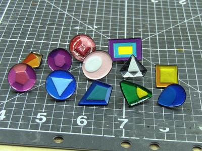 Crystal gems enamel pins