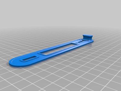 Prusa-style COVID face shield frame material saver & elastic replacement