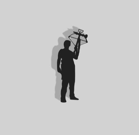 Daryl with Crossbow Decoration - 2D Art