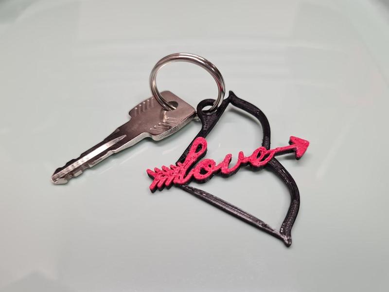 Love Arrow Keytag