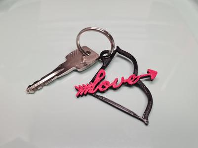 Love Arrow Keytag
