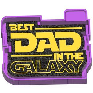 Best Dad in the Galaxy Freshie Mold Housing STL