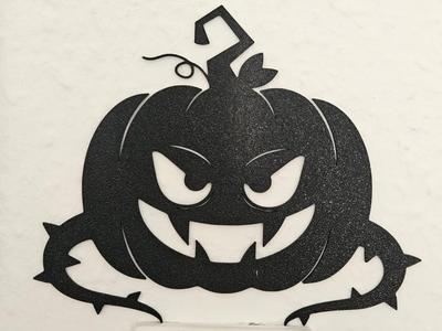 Evil Halloween Pumpkin – Wall Decor